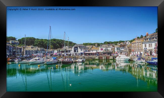 Padstow Inner Harbour  Framed Print by Peter F Hunt