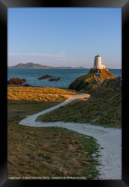 Goleudy Twr Mawr lighthouse - Llanddwyn Framed Print by Paul Madden