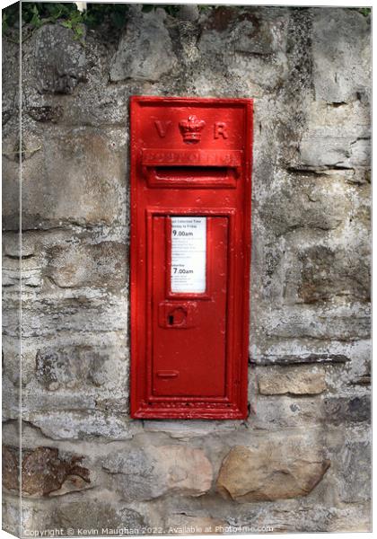 The Charming Victorian Post Box Canvas Print by Kevin Maughan