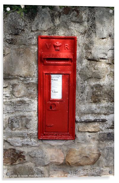 The Charming Victorian Post Box Acrylic by Kevin Maughan