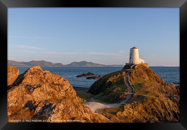 Goleudy Twr Mawr Framed Print by Paul Madden