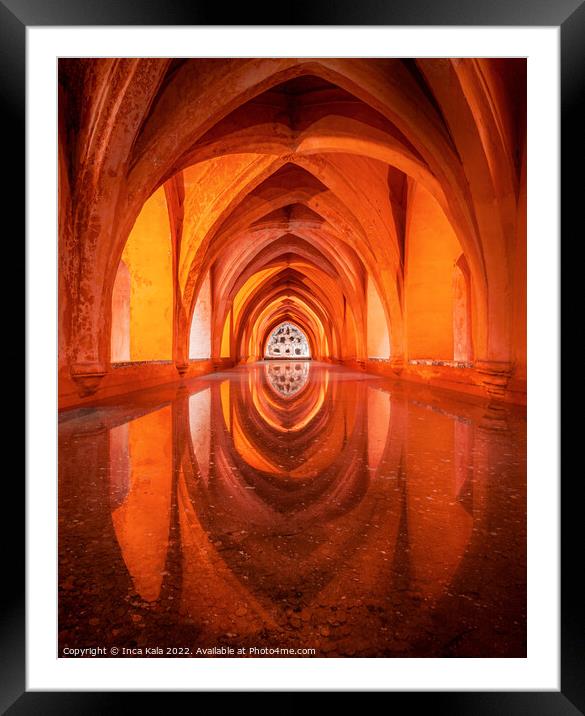 The Queen's Bath In The Alcazar of Seville Framed Mounted Print by Inca Kala