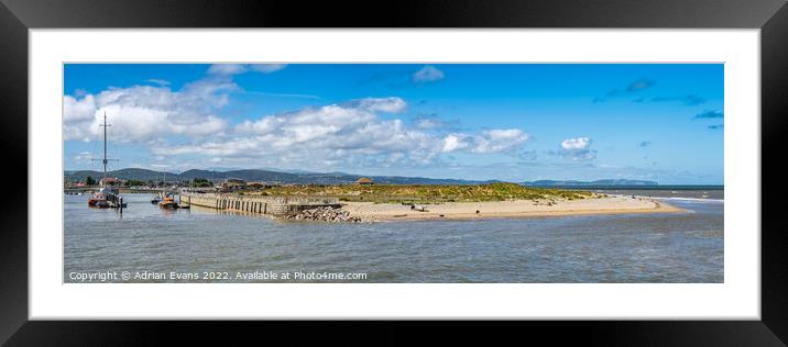 Rhyl Harbour Entrance Wales Framed Mounted Print by Adrian Evans