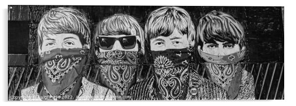 The Beatles as Masked Outlaws Acrylic by Luigi Petro