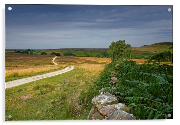 North York Moors Landscape Acrylic by Martyn Arnold