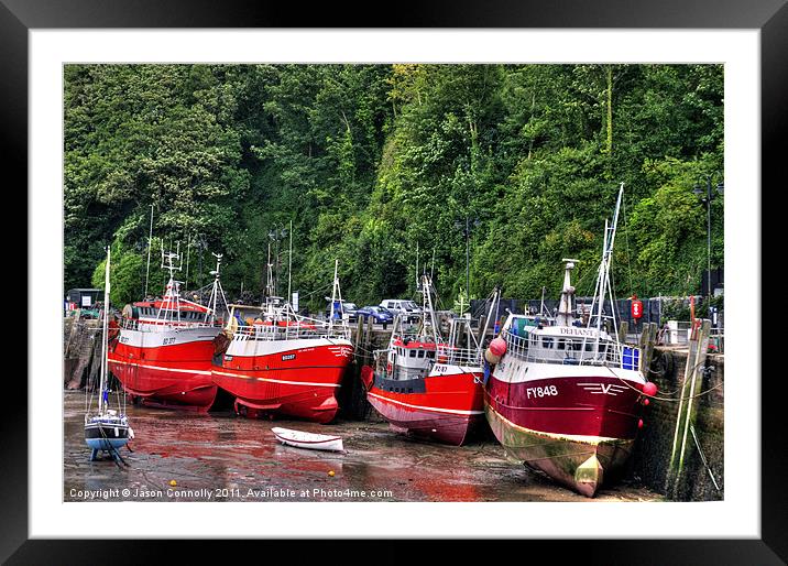 4 Boats, Ilfracombe Framed Mounted Print by Jason Connolly