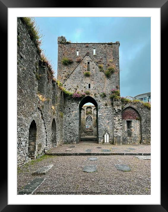 Building church abbey cashel tipperary  Framed Mounted Print by aileen stoddart