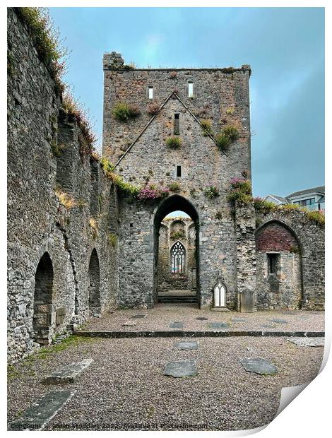 Building church abbey cashel tipperary  Print by aileen stoddart