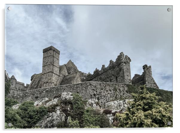 Rock of Cashel Castle Acrylic by aileen stoddart