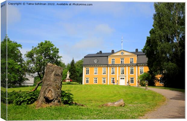 Mustio Manor and Garden, Finland Canvas Print by Taina Sohlman