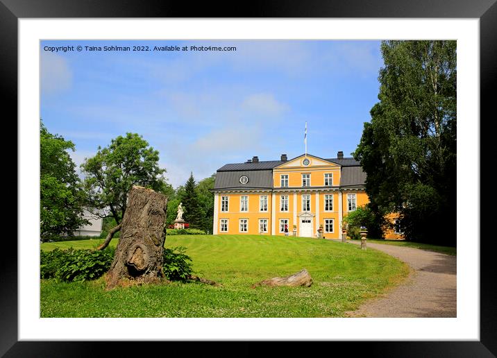 Mustio Manor and Garden, Finland Framed Mounted Print by Taina Sohlman