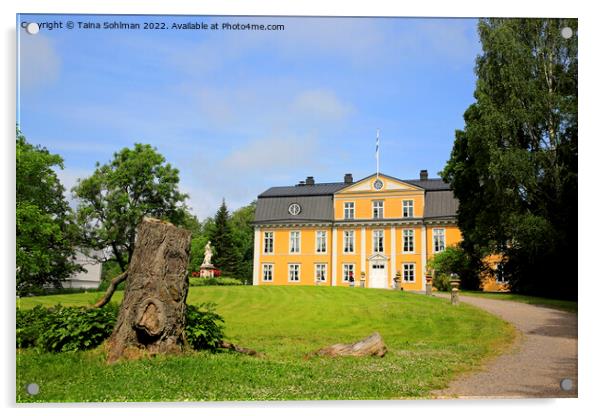 Mustio Manor and Garden, Finland Acrylic by Taina Sohlman