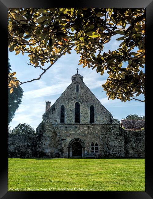 Beaulieu Abbey Church Framed Print by Stephen Munn