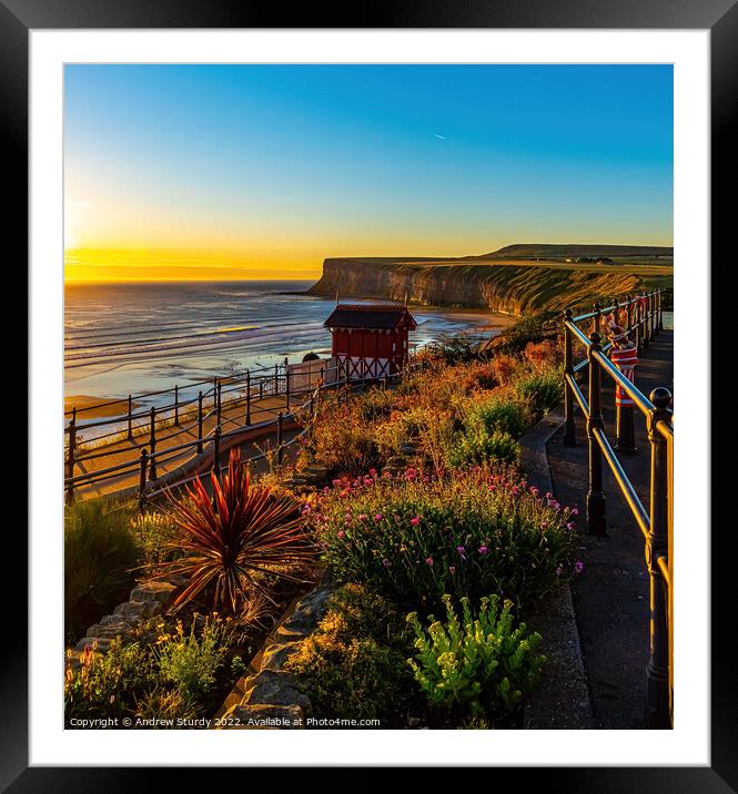 Saltburn Framed Mounted Print by Andrew  Sturdy