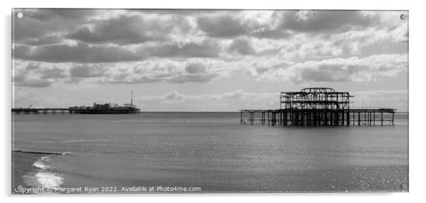West Pier Brighton Acrylic by Margaret Ryan