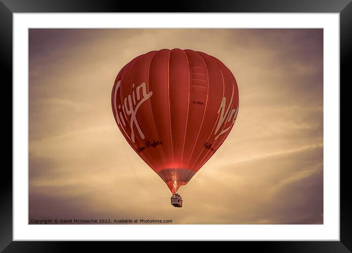 Up and Away Framed Mounted Print by David McGeachie