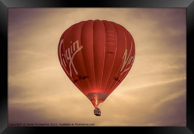 Up and Away Framed Print by David McGeachie