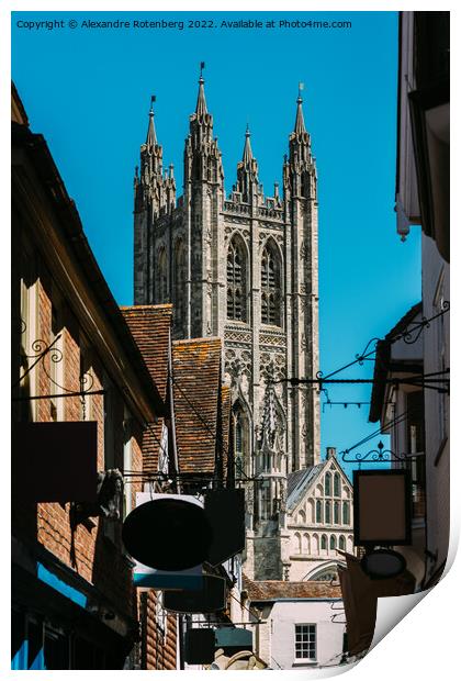 Canterbury Cathedral Print by Alexandre Rotenberg