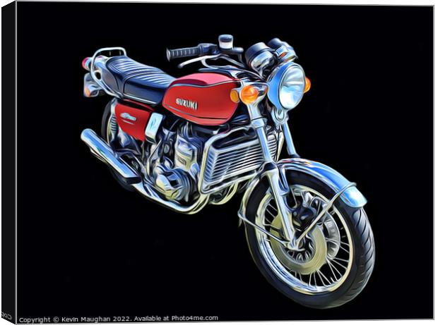 The Fiercest Suzuki 750cc Canvas Print by Kevin Maughan