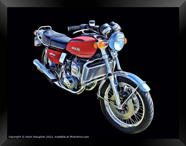 The Fiercest Suzuki 750cc Framed Print by Kevin Maughan
