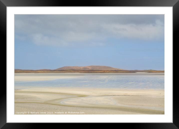 The Majestic Sands of North Uist Framed Mounted Print by Barbara Jones