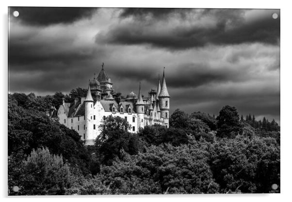 Dunrobin Castle Acrylic by Alan Simpson