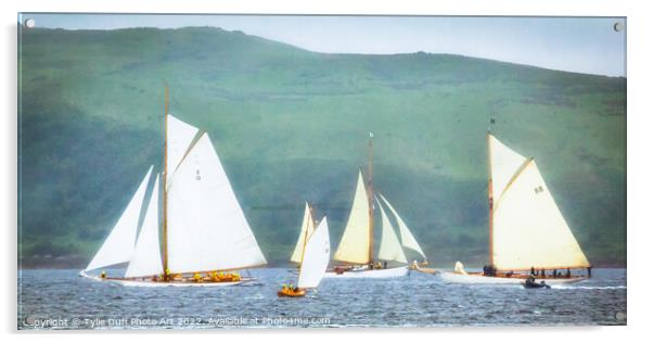 Fife Yachts On The Clyde Acrylic by Tylie Duff Photo Art