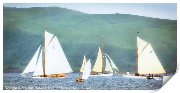 Fife Yachts On The Clyde Print by Tylie Duff Photo Art