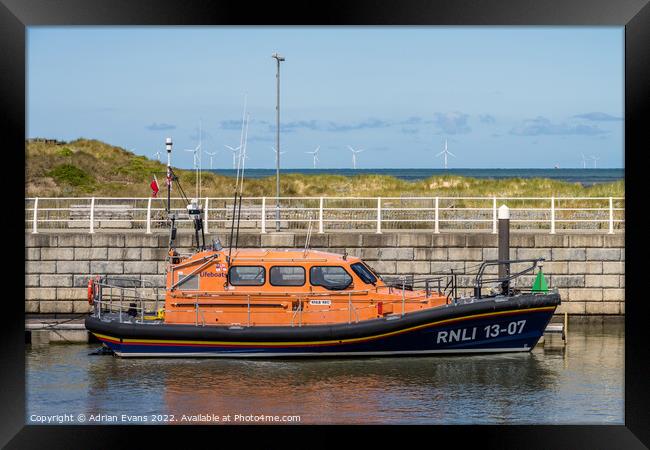 Rhyl RNLI Shannon Class Lifeboat Framed Print by Adrian Evans