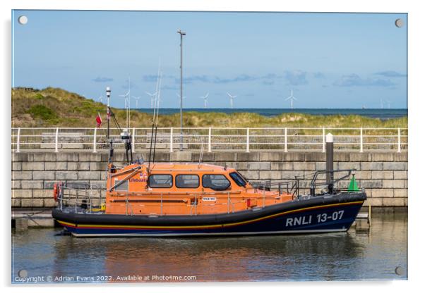 Rhyl RNLI Shannon Class Lifeboat Acrylic by Adrian Evans