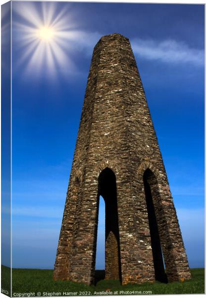 Day Marker Tower Canvas Print by Stephen Hamer