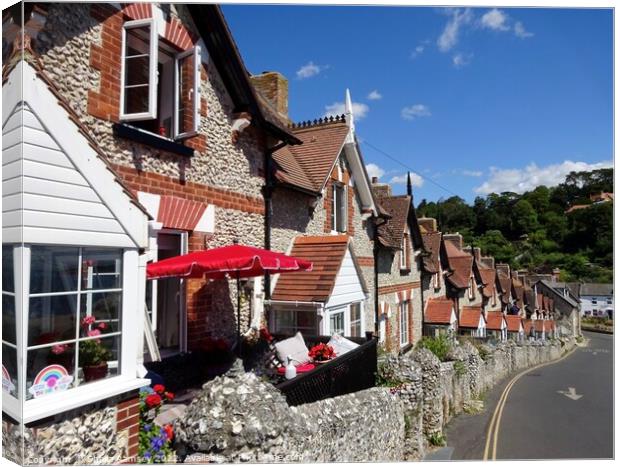 Fishermen's Cottages Beer Canvas Print by Sheila Ramsey