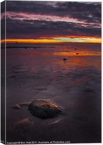 Broughty Ferry Beach Canvas Print by Ben Hirst