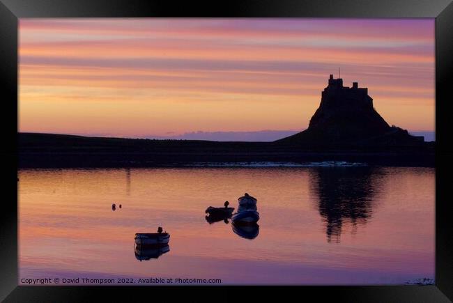 Holy Island Northumberland  Framed Print by David Thompson