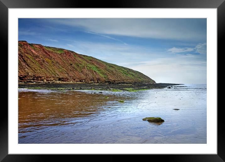Filey Brigg and Beach, North Yorkshire Framed Mounted Print by Darren Galpin
