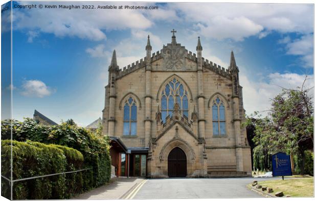 Majestic Medieval Church in Hexham Canvas Print by Kevin Maughan