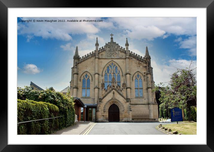 Majestic Medieval Church in Hexham Framed Mounted Print by Kevin Maughan