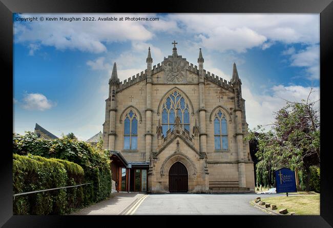 Majestic Medieval Church in Hexham Framed Print by Kevin Maughan