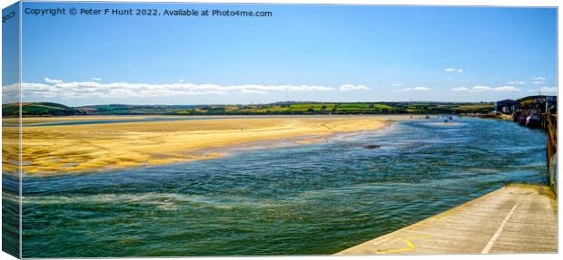 Camel River At Padstow Canvas Print by Peter F Hunt