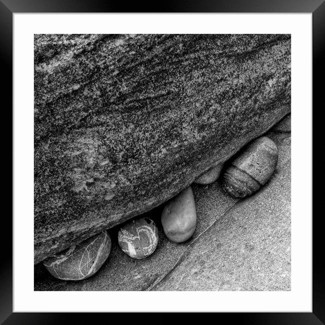 Pebbles in mono Framed Print by JC studios LRPS ARPS