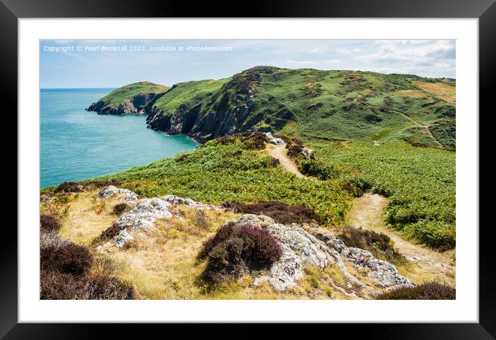 Coast Path Anglesey Wales Framed Mounted Print by Pearl Bucknall