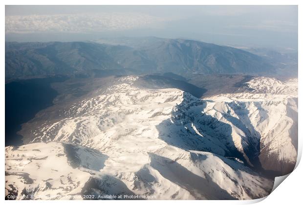 Outdoor mountain Print by Christine Kerioak