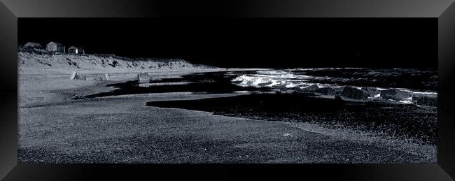 Abstract Art Winterton Beach Framed Print by Darren Burroughs
