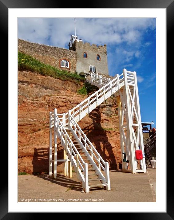 Jacob's Ladder Sidmouth Framed Mounted Print by Sheila Ramsey
