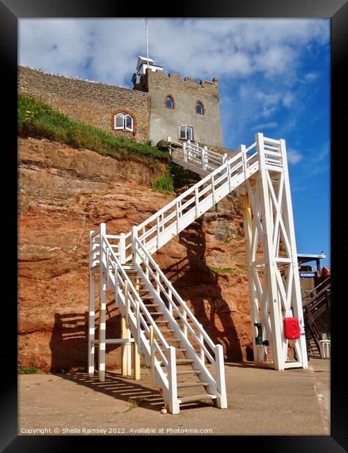 Jacob's Ladder Sidmouth Framed Print by Sheila Ramsey