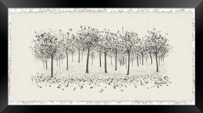 Stand of Trees Framed Print by Christine Kerioak