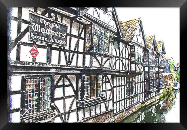 The old Weavers house. Canterbury, England. Framed Print by Luigi Petro