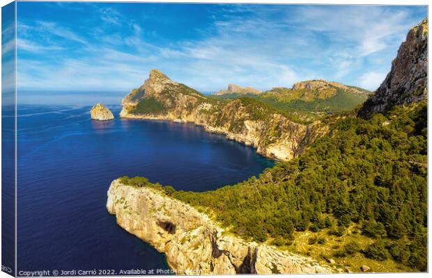 Majestic Views of Cape Formentor - CR2204-7439-GLA Canvas Print by Jordi Carrio