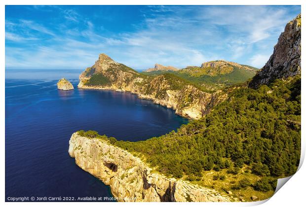 Majestic Views of Cape Formentor - CR2204-7439-GLA Print by Jordi Carrio