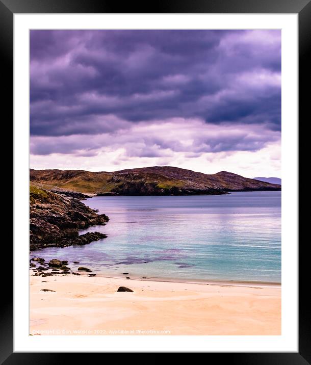Huisinis Beach, Isle of Harris, Outer Hebrides, Sc Framed Mounted Print by Dan Webster